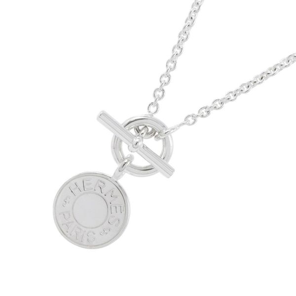 エルメス ネックレス アミュレット H エクスリブリス コンフェッティ セリエ SV925シルバー HERMES ジュエリー