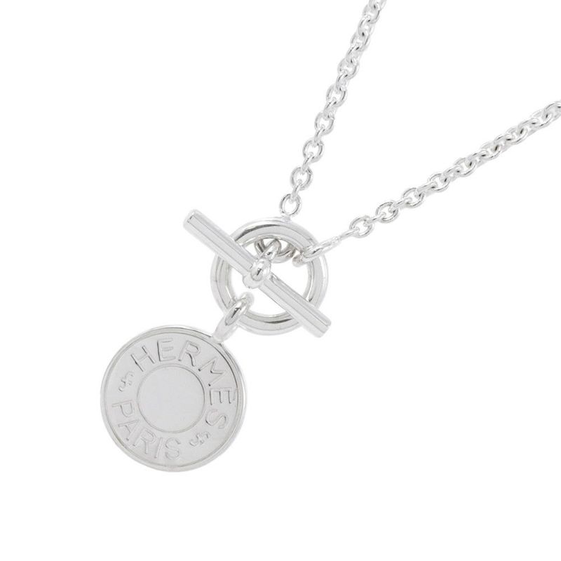 エルメス ネックレス アミュレット H エクスリブリス コンフェッティ セリエ SV925シルバー HERMES ジュエリー