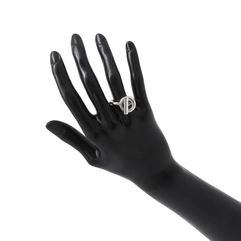 エルメス リング エシャペ MM SV925シルバー リングサイズ55 HERMES ジュエリー 指輪 Echapee