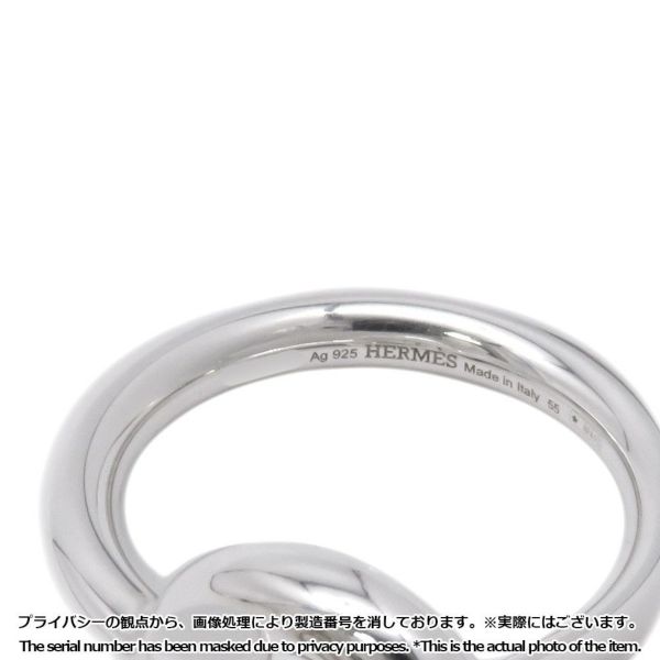 エルメス リング エシャペ MM SV925シルバー リングサイズ55 HERMES ジュエリー 指輪 Echapee