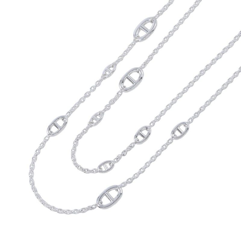 エルメス ネックレス シェーヌダンクル ファランドール120 SV925シルバー HERMES ロングネックレス ジュエリー