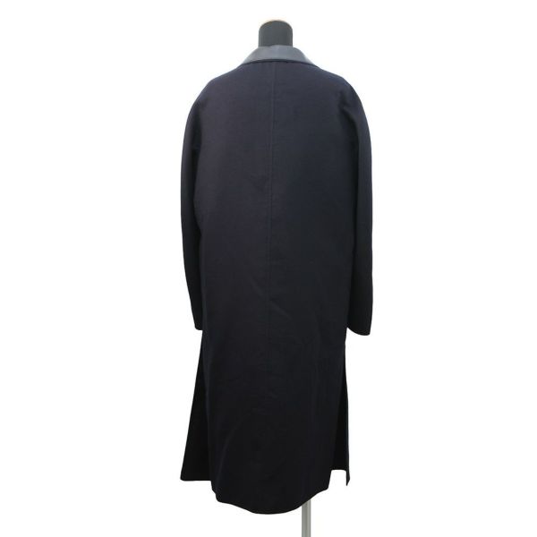 エルメス カシミヤ ロングコート 34 レディース ブラック H
