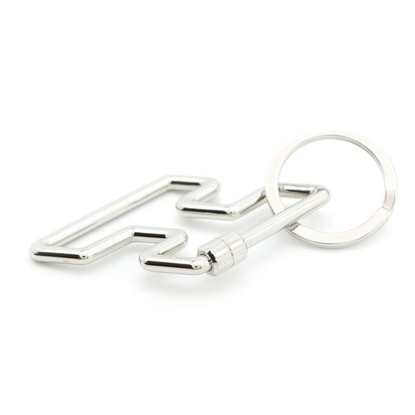 エルメス キーホルダー H・トゥ・スピード シルバー金具 HERMES