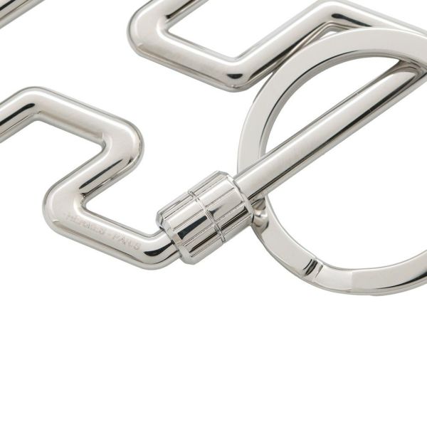エルメス キーホルダー H・トゥ・スピード シルバー金具 HERMES キーリング