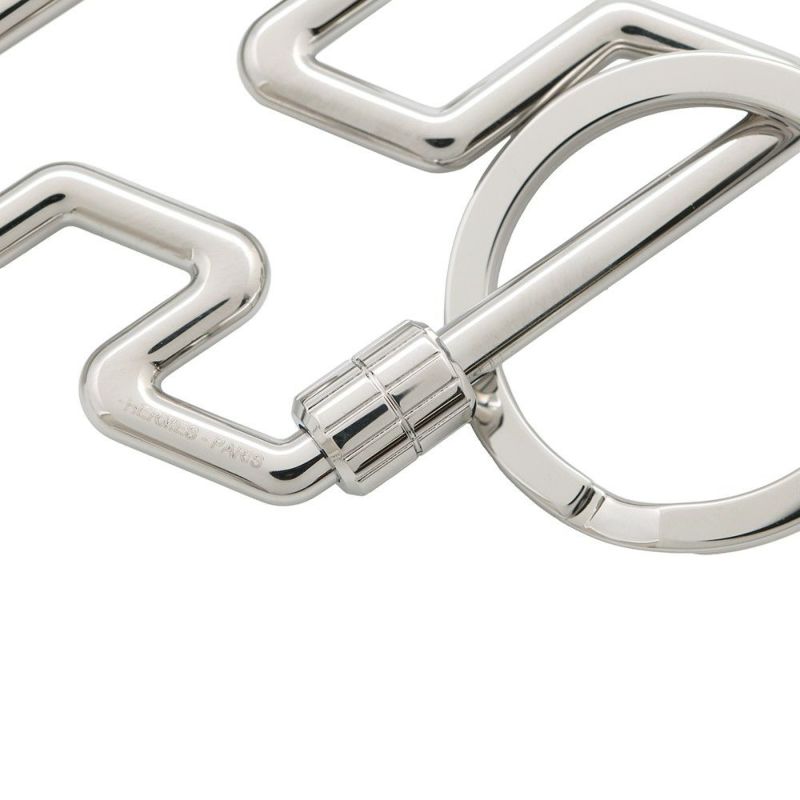エルメス キーホルダー H・トゥ・スピード シルバー金具 HERMES キーリング