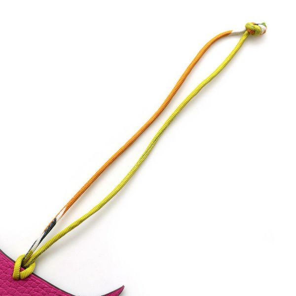 エルメス チャーム プティアッシュ テリア マグノリア/ブラウン シェブルミゾル/トゴ HERMES シェーブル