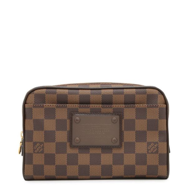 ルイヴィトン ウエストバッグ ダミエ・エベヌ バム・バッグ・ブルックリン N41101 LOUIS VUITTON ボディバッグ