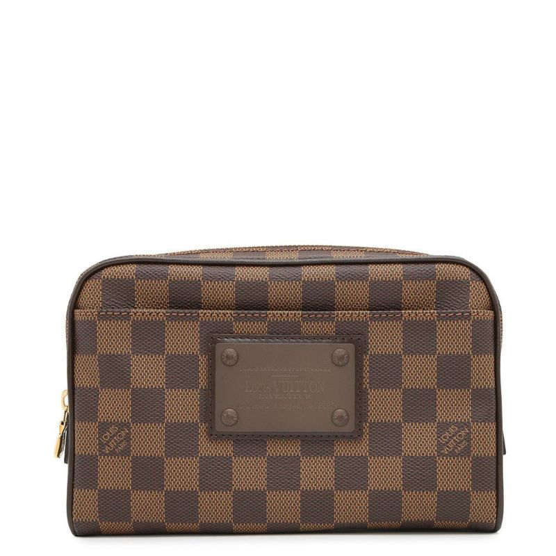 ルイヴィトン ウエストバッグ ダミエ・エベヌ バム・バッグ・ブルックリン N41101 LOUIS VUITTON ボディバッグ