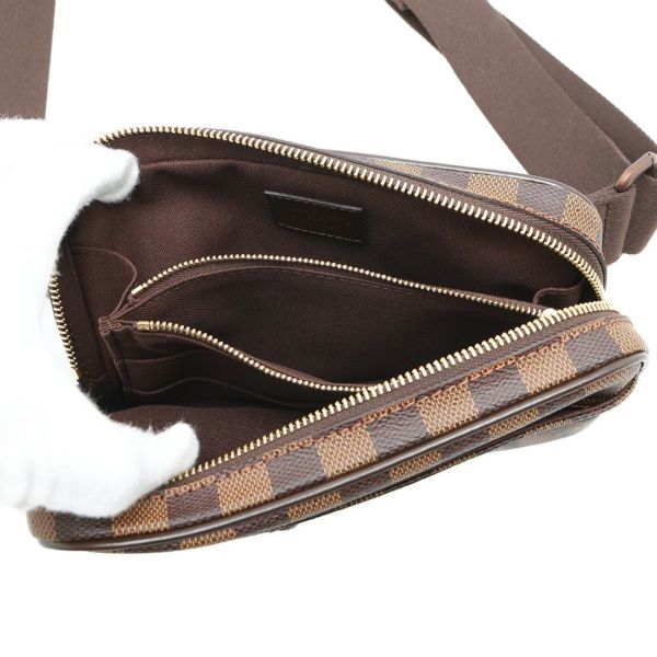 ルイヴィトン ウエストバッグ ダミエ・エベヌ バム・バッグ・ブルックリン N41101 LOUIS VUITTON ボディバッグ