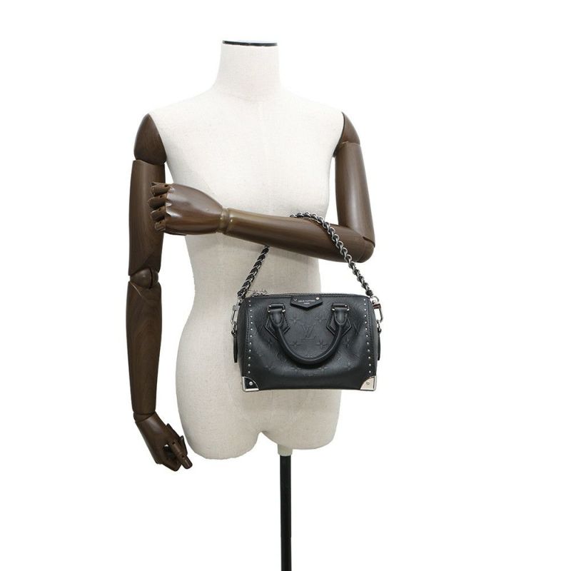 ルイヴィトン ハンドバッグ モノグラム スピーディ・トランク20 M14575 3way 黒 ブラック 2025クルーズ