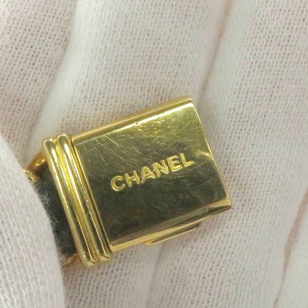シャネル プルミエール M H0001 CHANEL 腕時計 黒文字盤 クォーツ