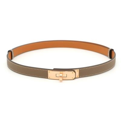 【新品・未使用】エルメス ケリー ベルト 18 ブラック シルバー金具w刻印 HERMES - 新品未使用 エルメス ケリーベルト18 ブラック