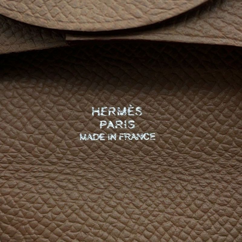 エルメス コインケース バスティア エトゥープ エプソン B刻印 HERMES 財布