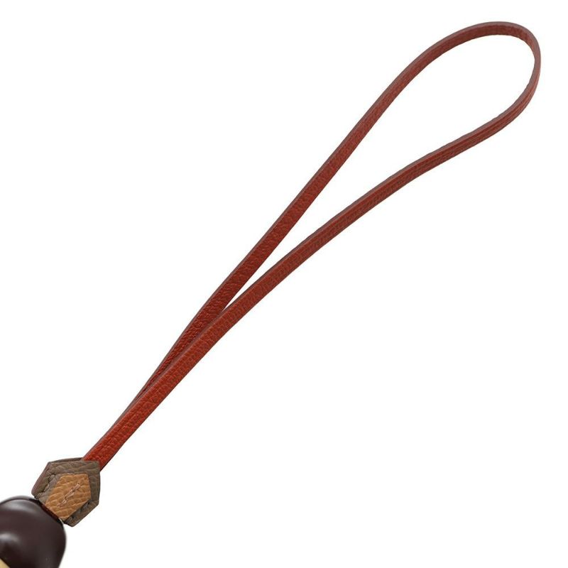 エルメス バッグチャーム 花火師 Artificier キュイーブル/オレンジ エプソン/シェブルミゾル K刻印