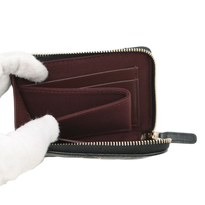 シャネル コインケース マトラッセ ココマーク L字ファスナー キャビアスキン AP3999 財布 カードケース 黒