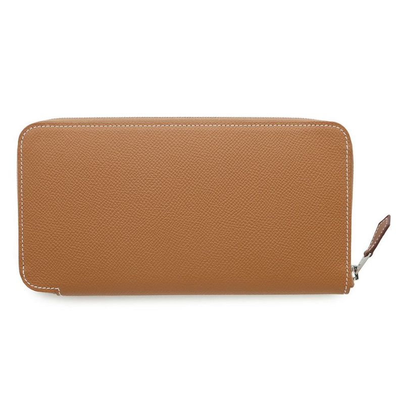 エルメス 長財布 アザップロング シルクイン ゴールド/シルバー金具 エプソン K刻印 HERMES 財布