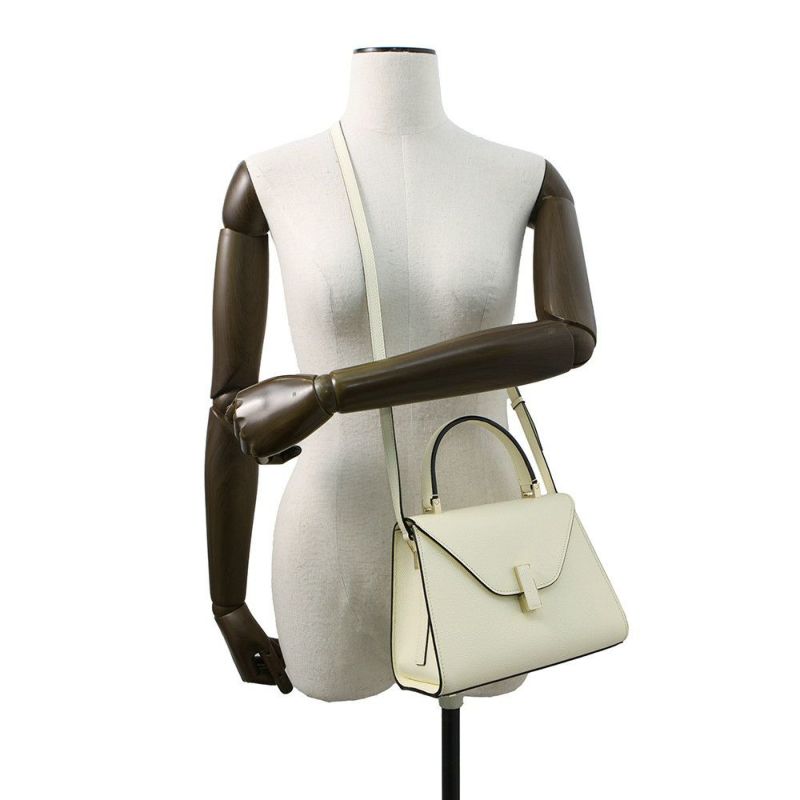 ヴァレクストラ ハンドバッグ イジィデ ミニ ソフトカーフレザー WBES0036028LOC99WW Valextra 2way 白