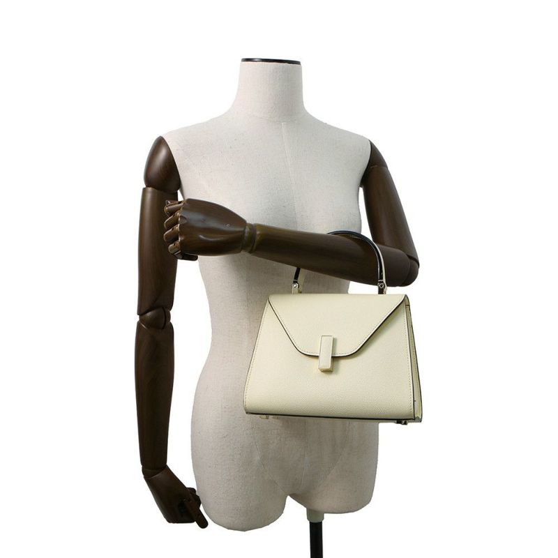 ヴァレクストラ ハンドバッグ イジィデ ミニ ソフトカーフレザー WBES0036028LOC99WW Valextra 2way 白