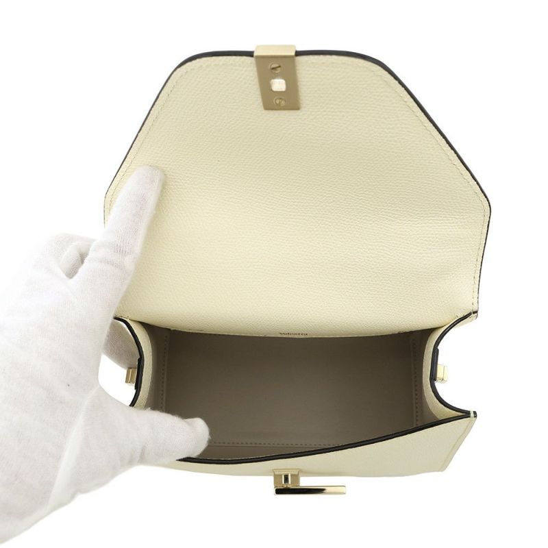 ヴァレクストラ ハンドバッグ イジィデ ミニ ソフトカーフレザー WBES0036028LOC99WW Valextra 2way 白