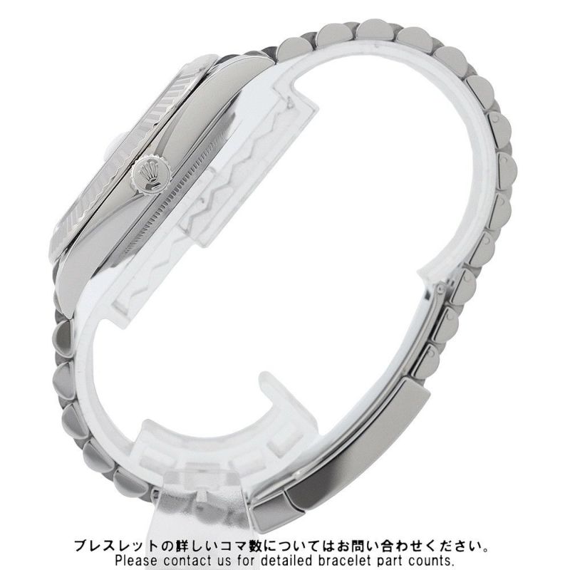 ロレックス デイトジャスト41 SS/K18WG 126334 ROLEX 腕時計 白文字盤 ローマン