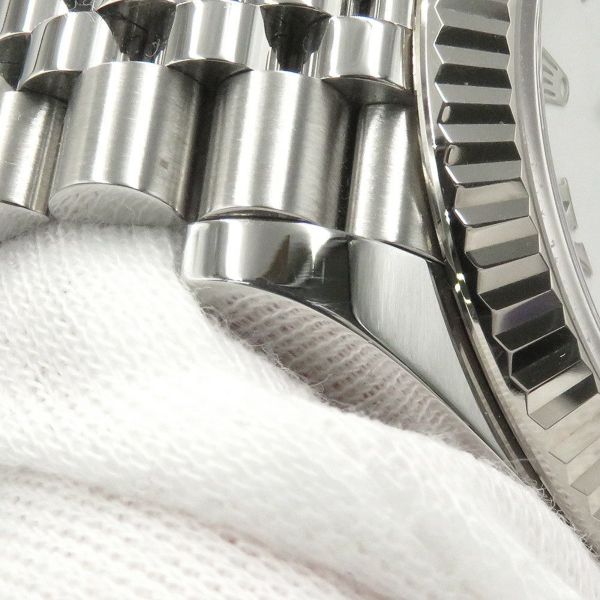 ロレックス デイトジャスト41 SS/K18WG 126334 ROLEX 腕時計 白文字盤 ローマン