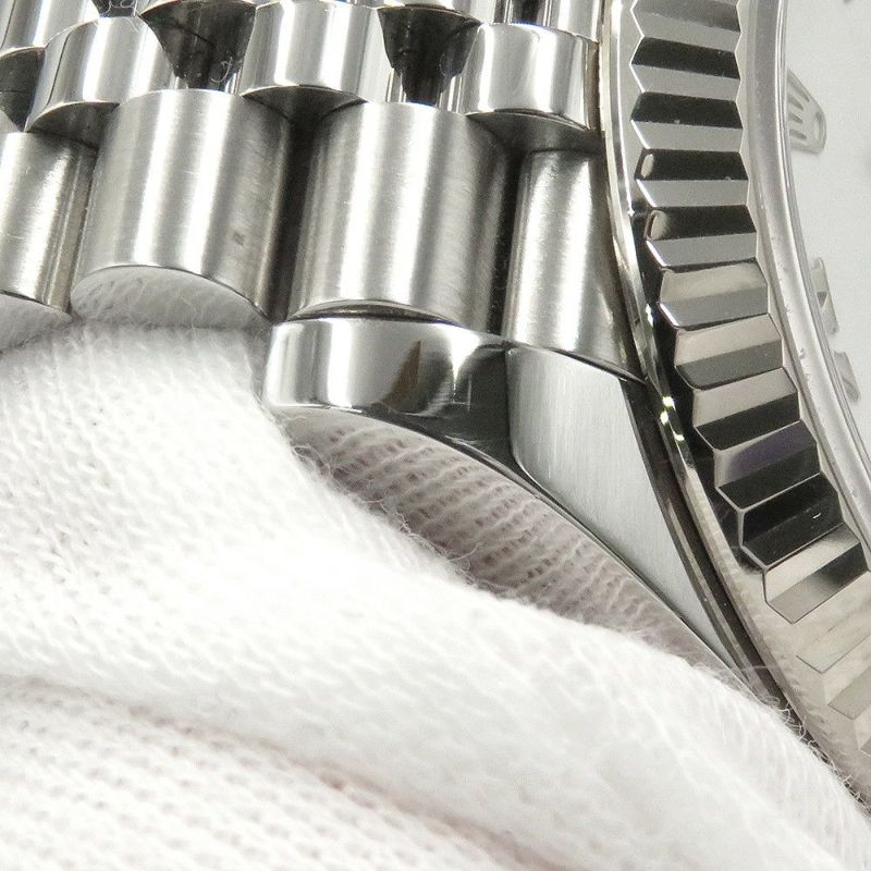 ロレックス デイトジャスト41 SS/K18WG 126334 ROLEX 腕時計 白文字盤 ローマン