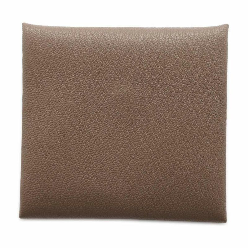 エルメス コインケース バスティア エトゥープ シェブルミゾル X刻印 財布