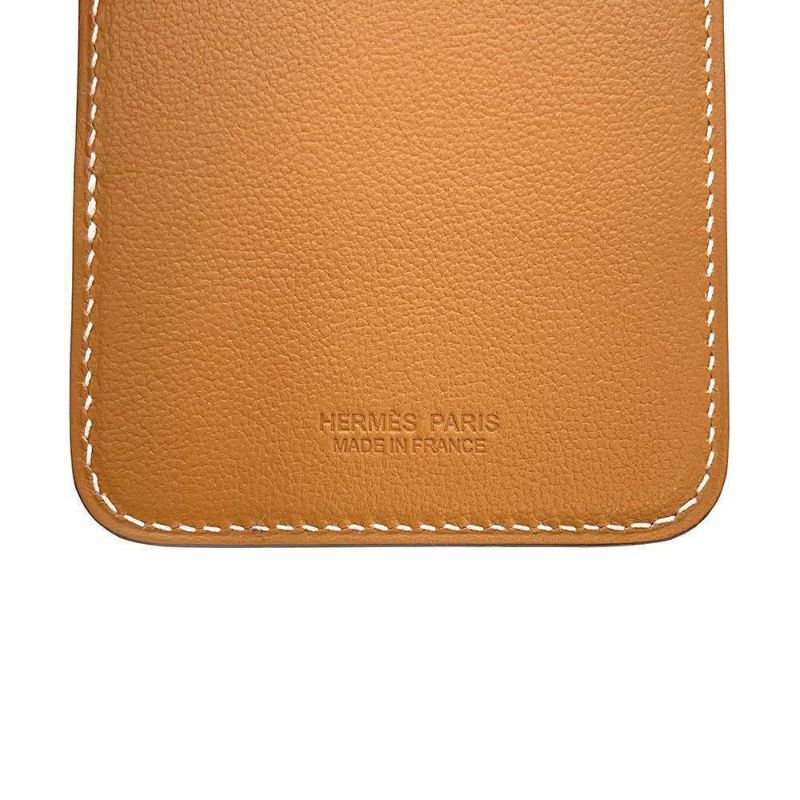 エルメス カードケース マグセーフ エマン シュヴァル ゴールド スイフト B刻印 iPhoneアクセサリー