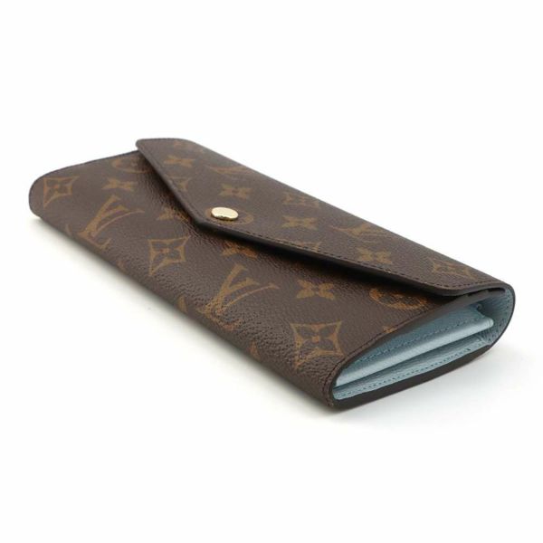 ルイヴィトン 長財布 モノグラム ポルトフォイユ・サラ NM M83580 LOUIS VUITTON ブルーオランプ