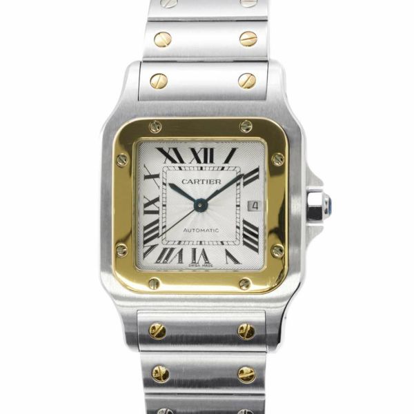 カルティエ サントスガルべ W20058C4 Cartier 腕時計 シルバー文字盤