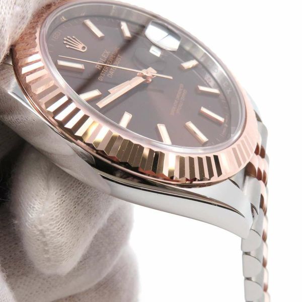 ロレックス デイトジャスト 126331 ROLEX 腕時計 チョコレート文字盤