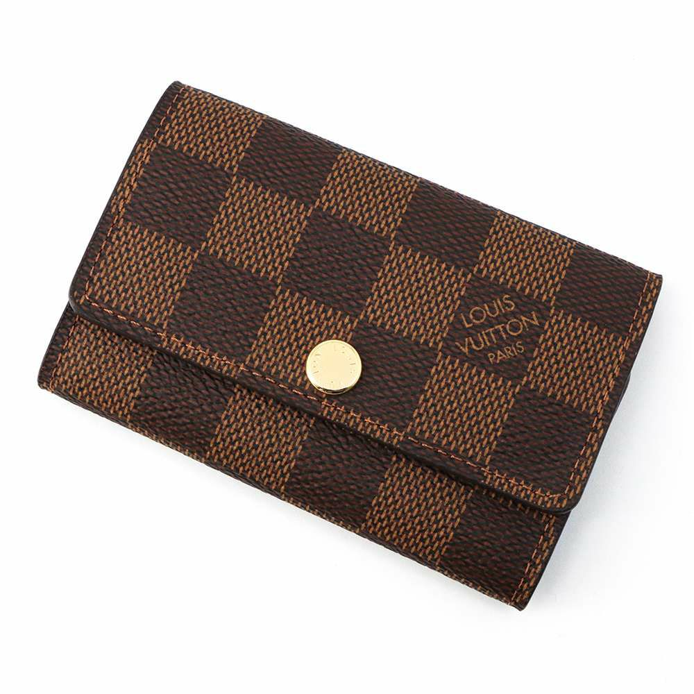 ルイヴィトン キーケース 6連 ダミエ・エベヌ ミュルティクレ6 N62630 ブラウン ヴィトン 新型金具