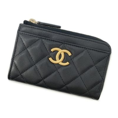 確実正規品☆極美品☆CHANEL☆マトラッセ キャビアスキン カード