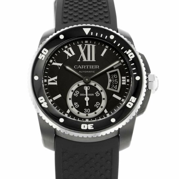 カルティエ カリブル ドゥ カルティエ ダイバー WSCA0006 Cartier 腕時計 黒文字盤