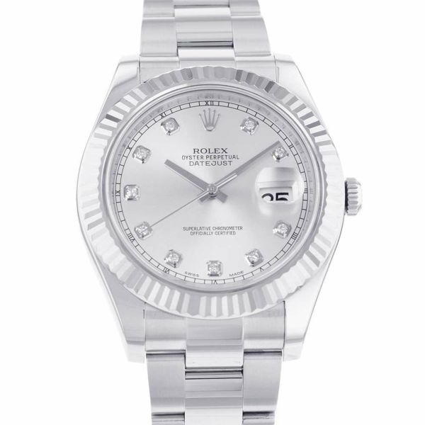 ロレックス デイトジャスト2 116334G ROLEX 腕時計 シルバー文字盤