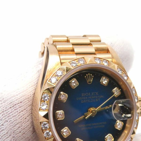 ロレックス デイトジャスト W番 69258G ROLEX 腕時計 ブルーグラデーション文字盤 レディース