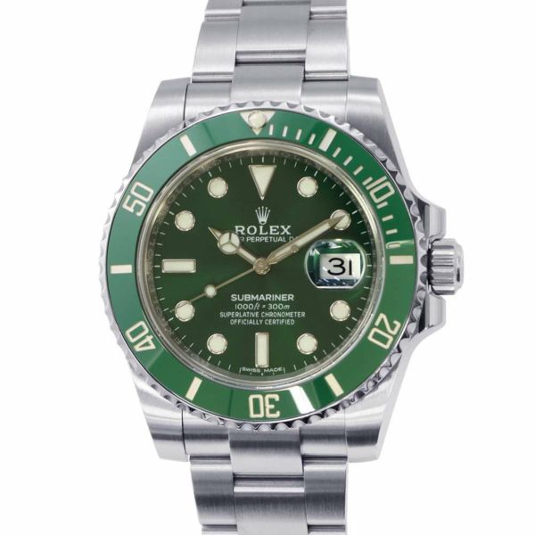 ロレックス サブマリーナ デイト 116610LV ROLEX グリーン文字盤 安心保証 | 中古・新品ブランド販売ギャラリーレア公式通販