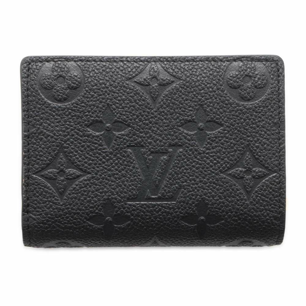 ルイヴィトン 二つ折り財布 モノグラム・アンプラント ポルトフォイユ・クレア M80151 LOUIS VUITTON ブラック 黒