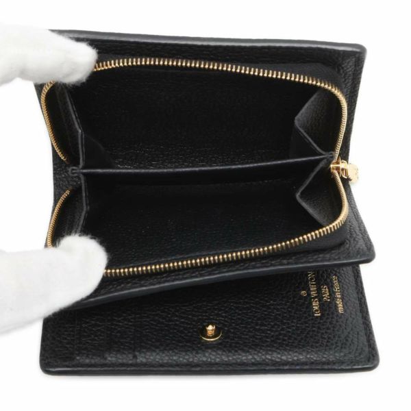 ルイヴィトン 二つ折り財布 モノグラム・アンプラント ポルトフォイユ・クレア M80151 LOUIS VUITTON ブラック 黒