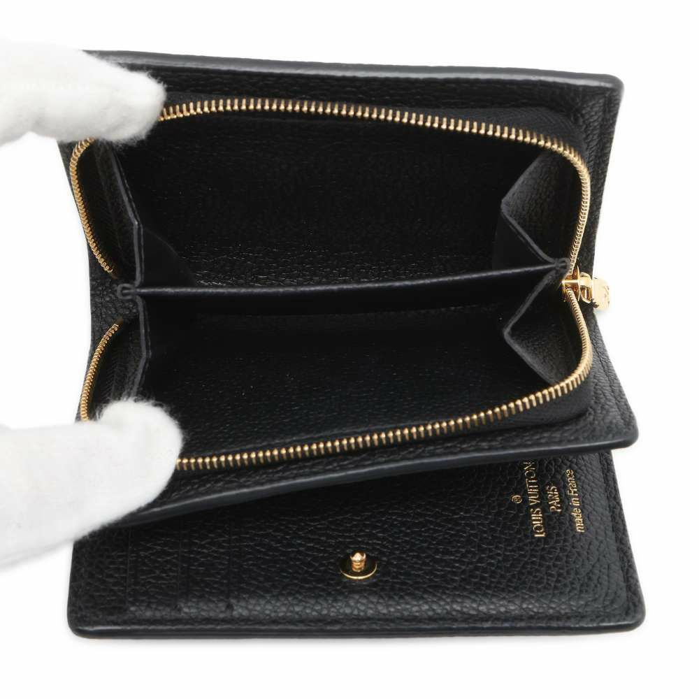 ルイヴィトン 二つ折り財布 モノグラム・アンプラント ポルトフォイユ・クレア M80151 LOUIS VUITTON ブラック 黒