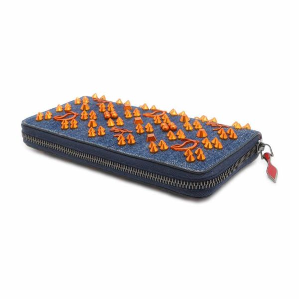 Christian Louboutin スタッズ付き長財布 Christian Louboutin クリスチャン ルブタン ラウンドファスナー長財布