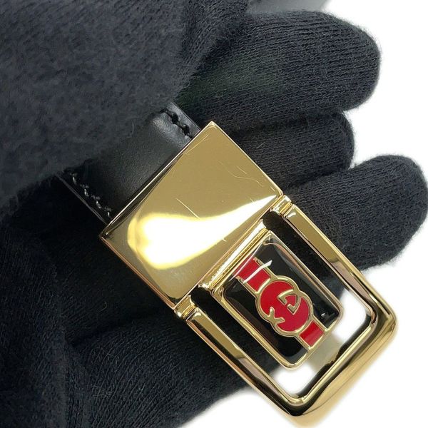 グッチ ベルト インターロッキングG スリムベルト サイズ90 598106 GUCCI 黒