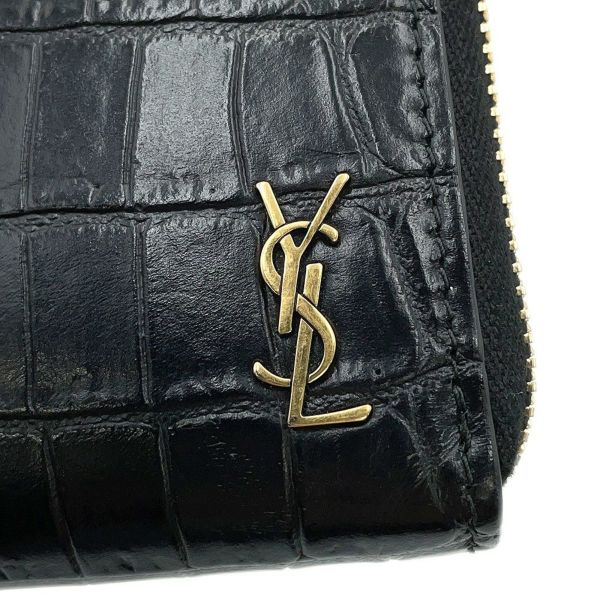 サンローランパリ 長財布 タイニーカサンドラ ラウンドファスナー 630201 SAINT LAURENT PARIS 黒