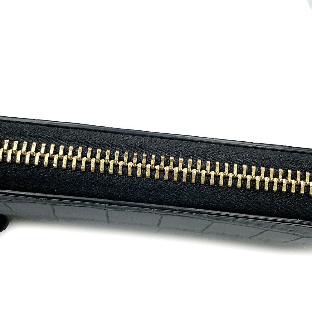 サンローランパリ 長財布 タイニーカサンドラ ラウンドファスナー 630201 SAINT LAURENT PARIS 黒