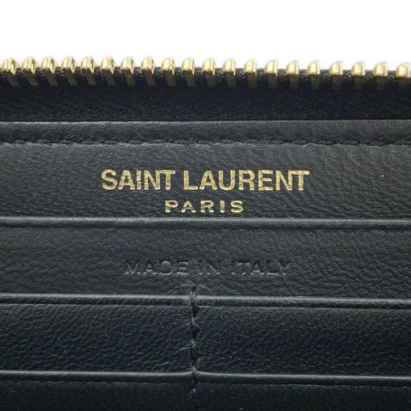 サンローランパリ 長財布 タイニーカサンドラ ラウンドファスナー 630201 SAINT LAURENT PARIS 黒
