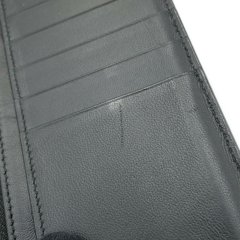 サンローランパリ 長財布 タイニーカサンドラ コンチネンタルウォレット クロコ型押しレザー 607746 黒