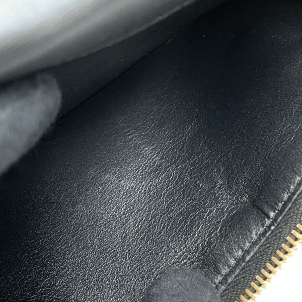 サンローランパリ 長財布 タイニーカサンドラ コンチネンタルウォレット クロコ型押しレザー 607746 黒