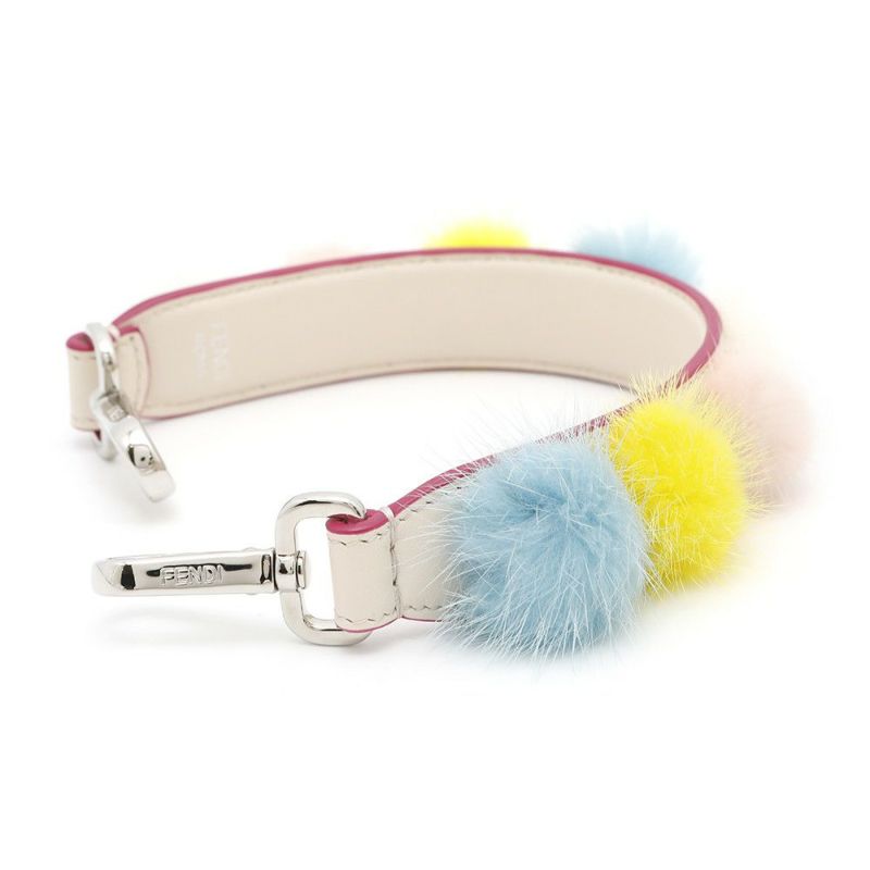 フェンディ ハンドストラップ ストラップユー ミニ ファー レザー FENDI