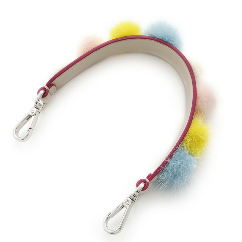 フェンディ ハンドストラップ ストラップユー ミニ ファー レザー FENDI