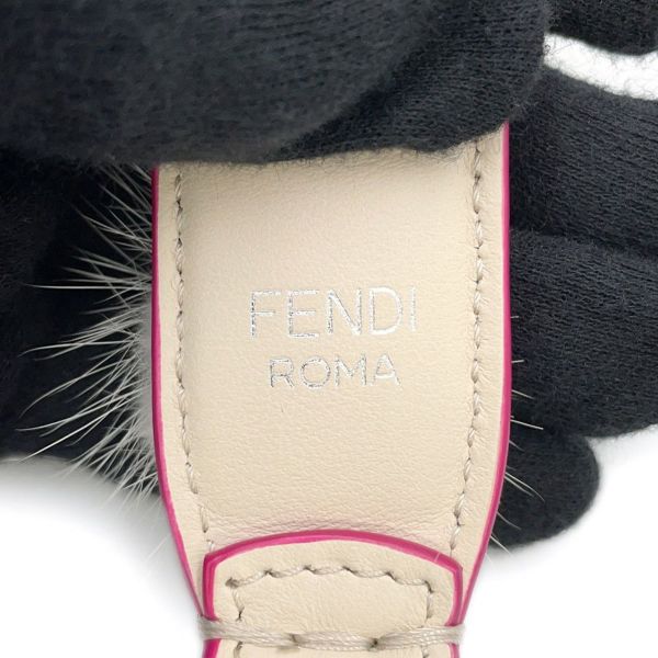 フェンディ ハンドストラップ ストラップユー ミニ ファー レザー FENDI